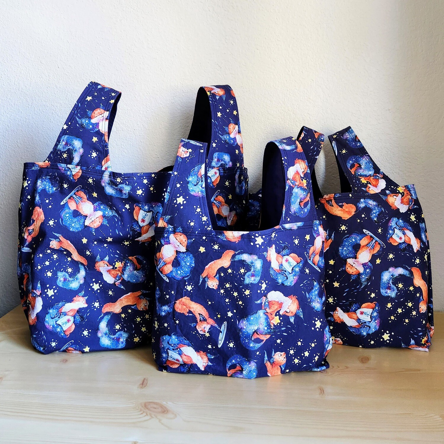 Galaxy Foxes Reusable Bag