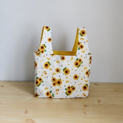 Watercolor Sunflower  Reusable Bag