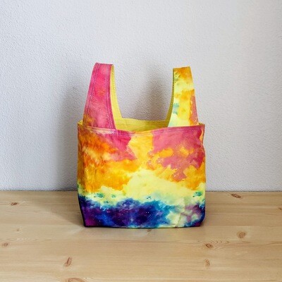Rainbow Ice Dye Reusable Bag