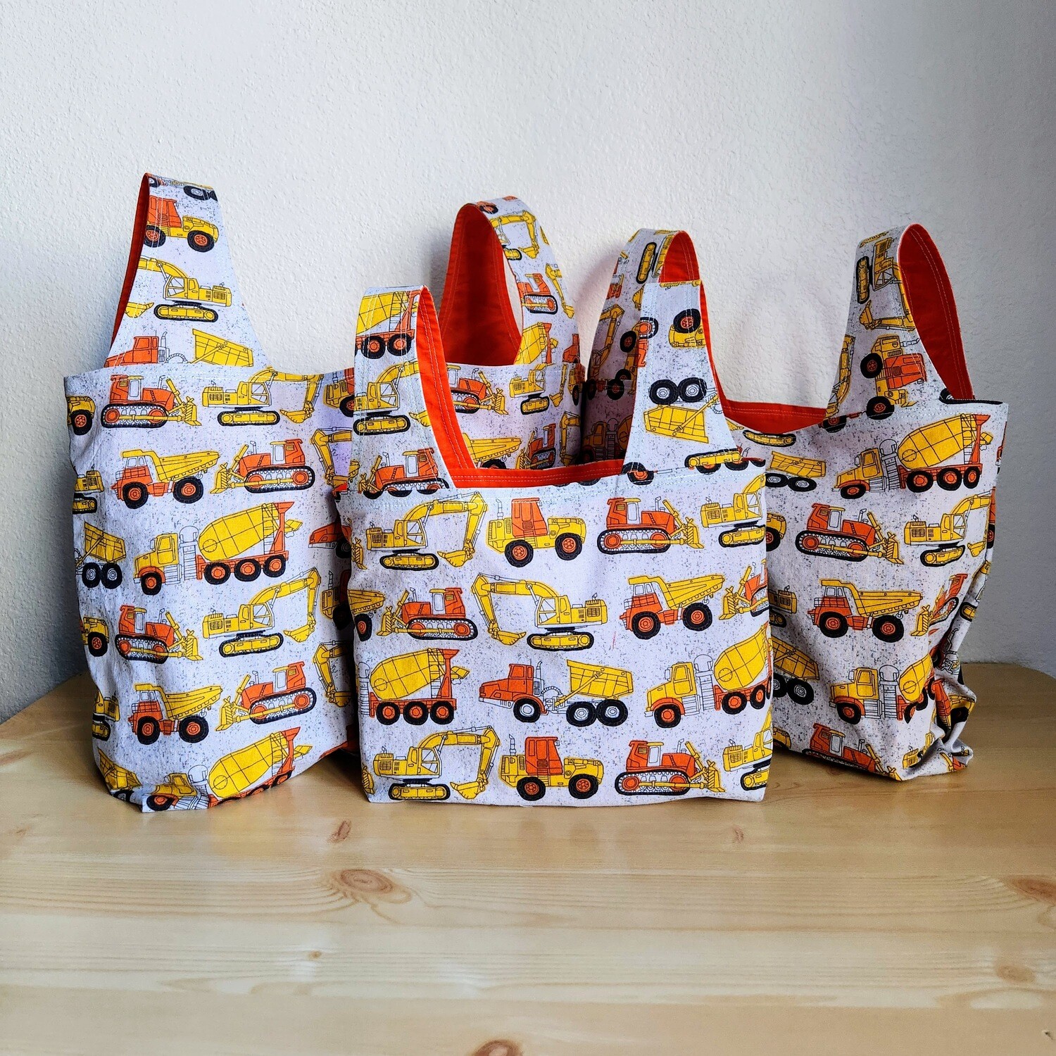 Construction Trucks Reusable Bag