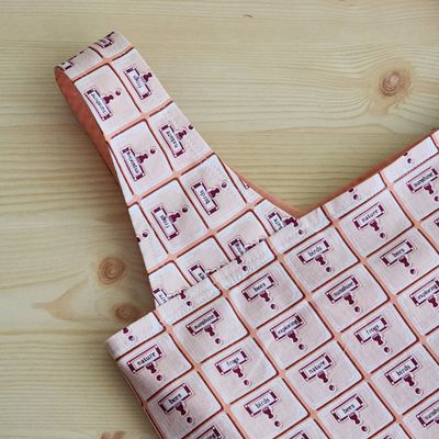Card Catalog Peach Reusable Bag