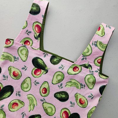Avocados on Pink Reusable Bag