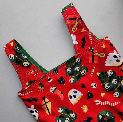 Spooky Holiday Red Reusable Bag
