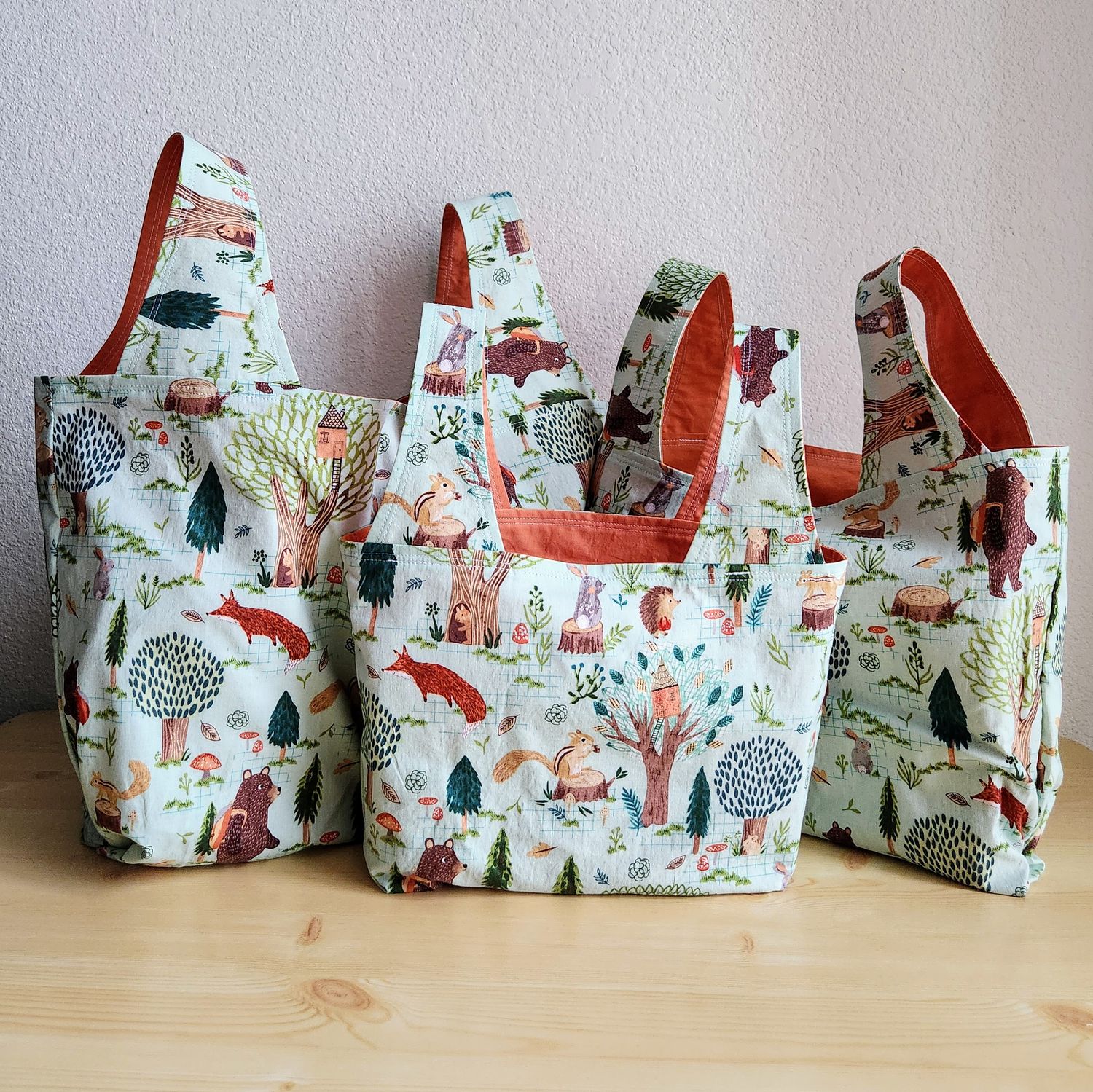 Forest Animals Reusable Bag