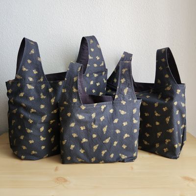 Metallic Bees Reusable Bag
