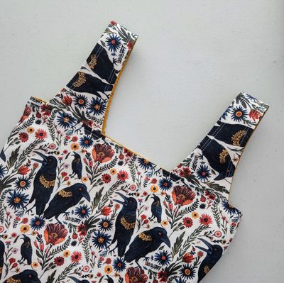 Ravens Floral Reusable Bag