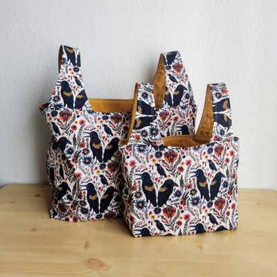Ravens Floral Reusable Bag