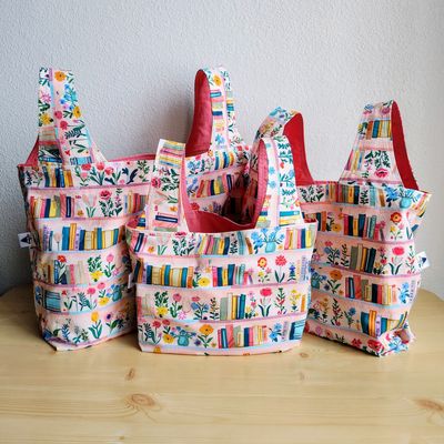 Floral Shelves Reusable Bag