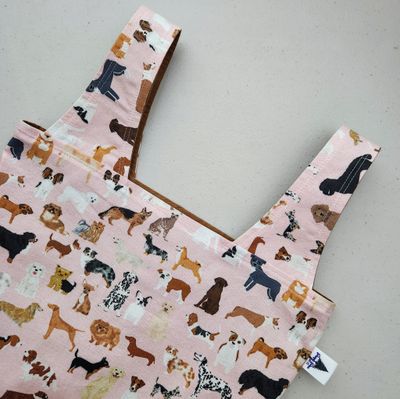 Dogs on Pink Reusable Bag