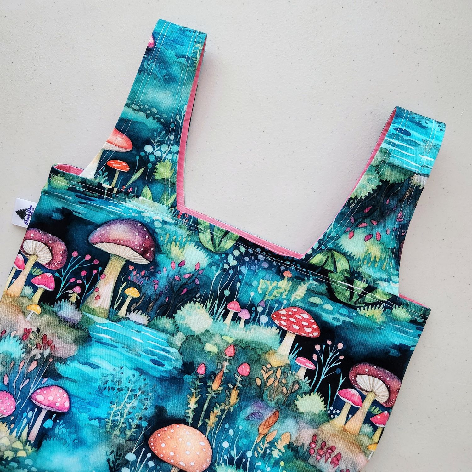 Watercolor Mushrooms Reusable Bag