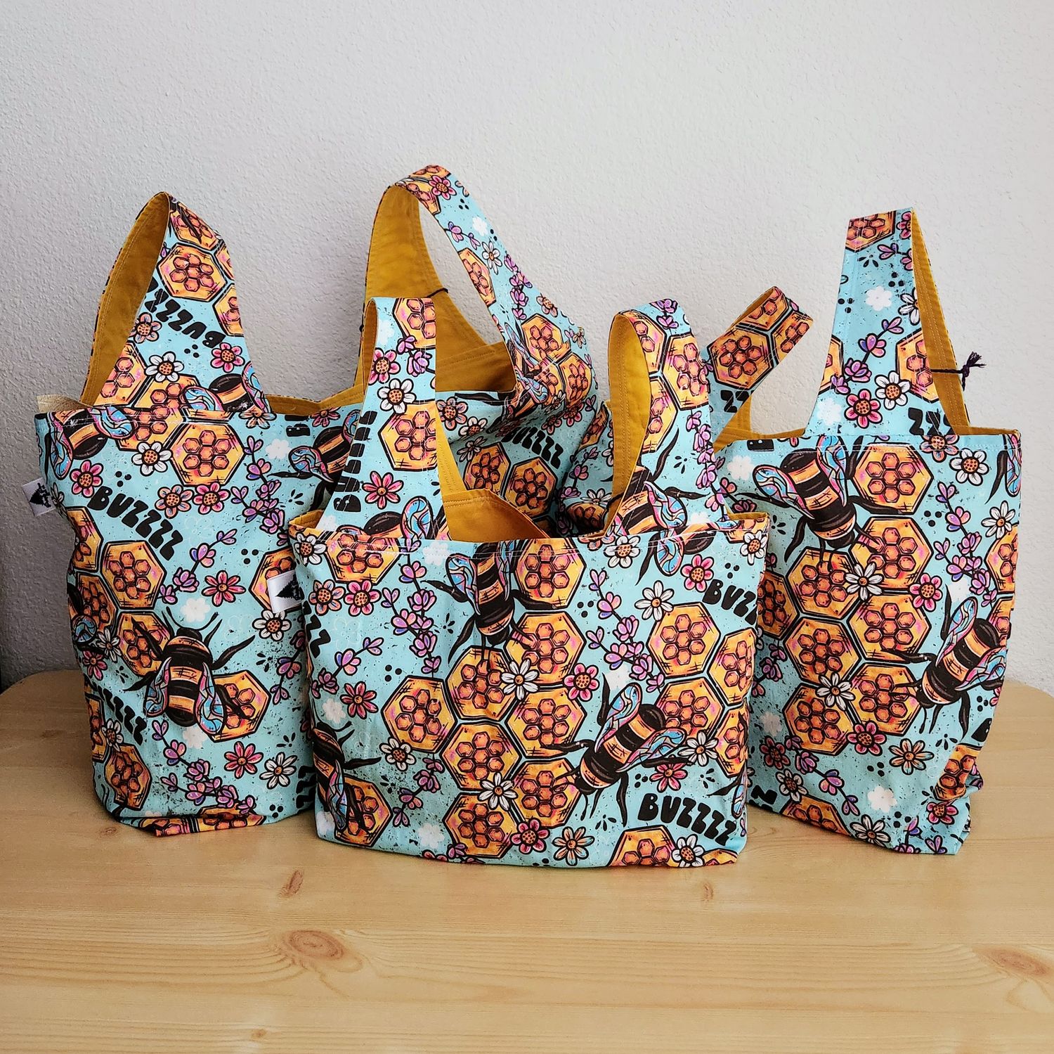 Buzzing Bees Reusable Bag