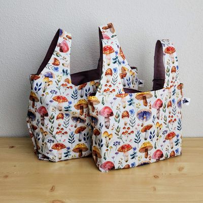 Colorful Mushrooms Reusable Bag