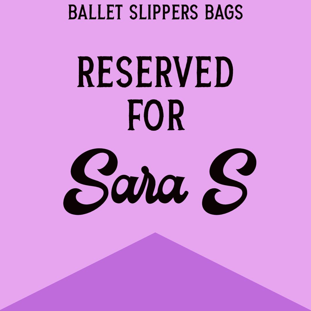 Ballet Slippers Reusable Bags for Sara S.