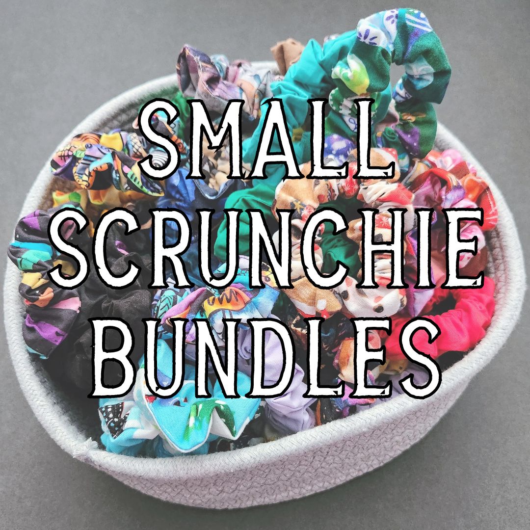 Small Handmade Scrunchies Bundles - 100% Cotton