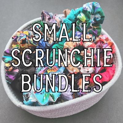 Small Handmade Scrunchies Bundles - 100% Cotton