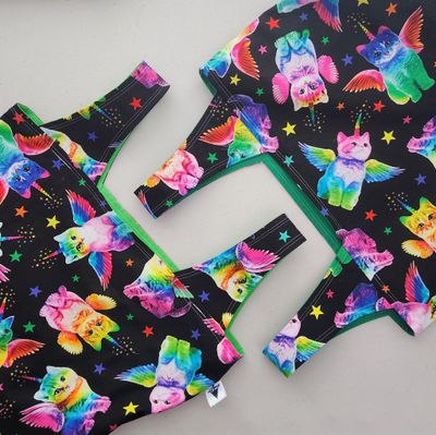 Rainbow Unicorn Kittens Reusable Bag