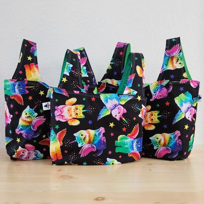 Rainbow Unicorn Kittens Reusable Bag