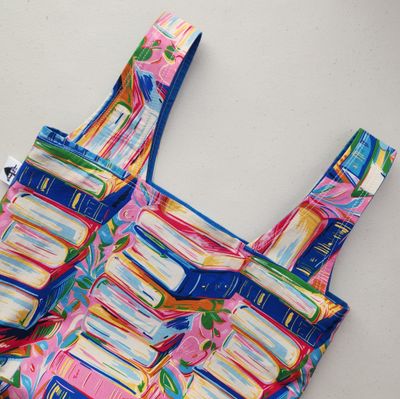 Book Stacks Reusable Bag