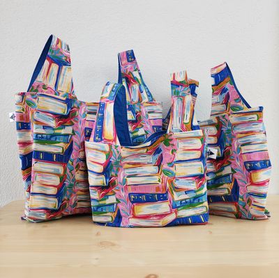 Book Stacks Reusable Bag
