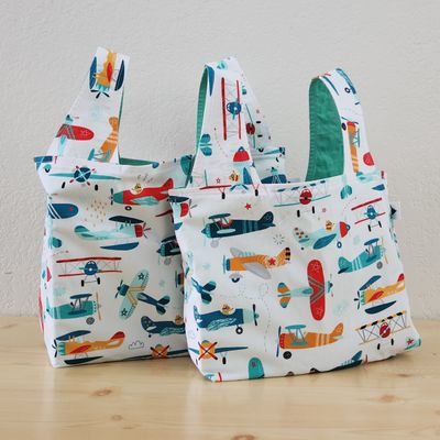 Airplanes Reusable Bag