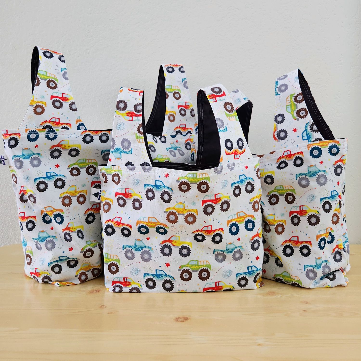 Monster Trucks Reusable Bag