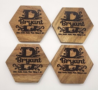 Coasters - Hexagon Round and Square