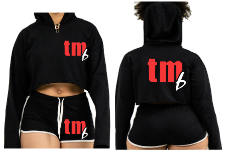 TMB Crop-top Shorts Set (Front &amp; Back) Taylor Made Bodies