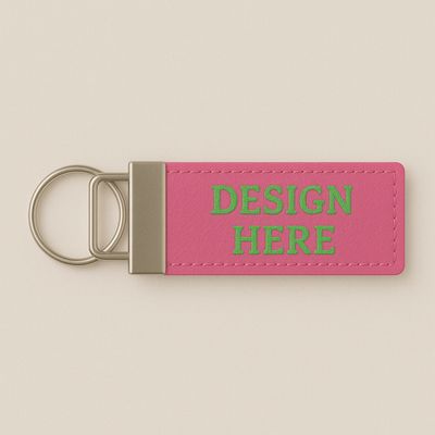 Key FobEmbroidery Faux Leather