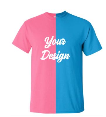 Two Tone Tshirt Embroidery (Front only)