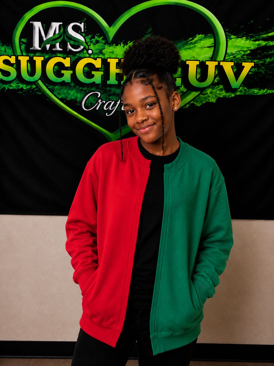 Blank Two Tone Youth Sweatshirt Cardigan | Split Color Sweatshirt Jacket | Color Block Cardigan | Blank Apparel for Embroidery DTF HTV