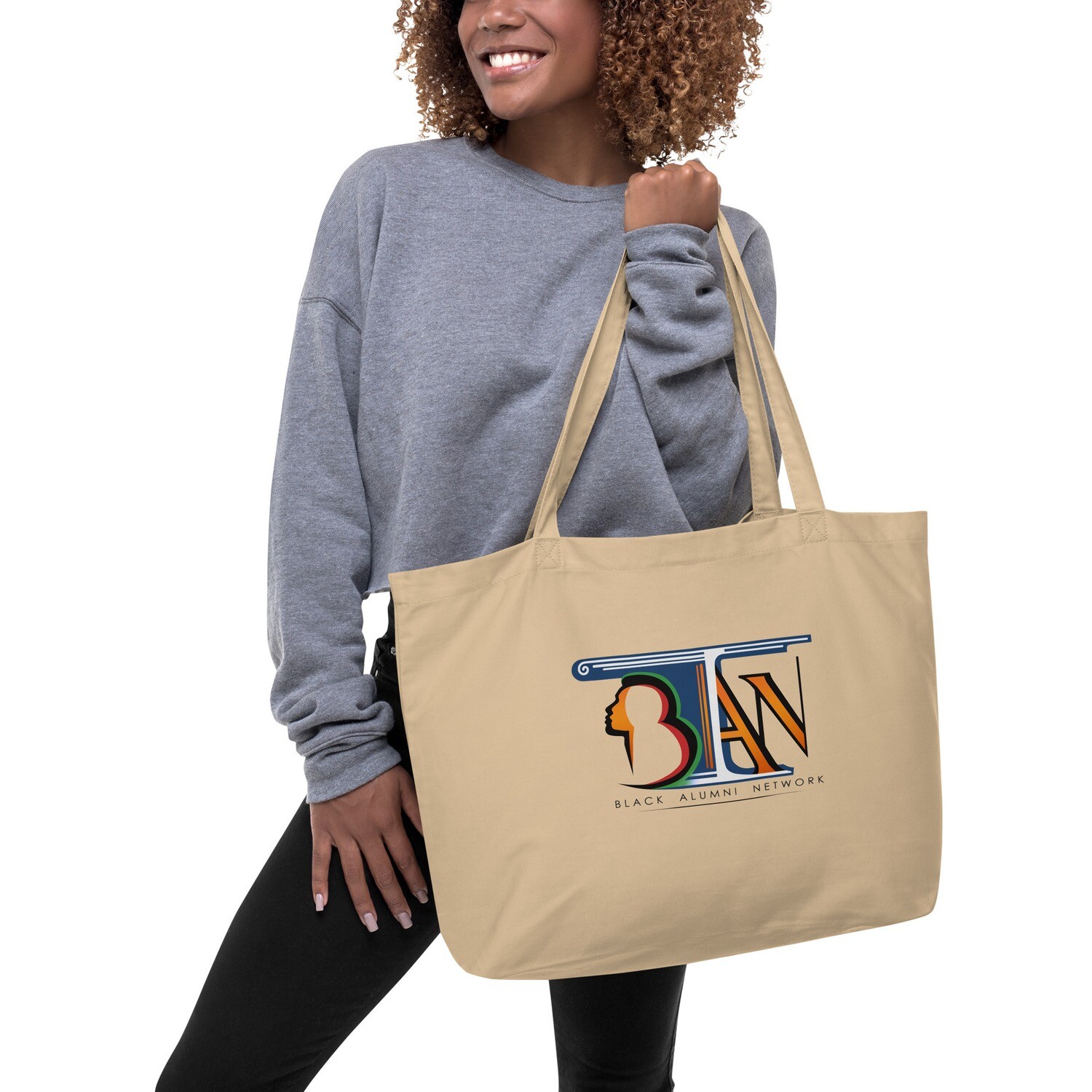 B.A.N.-Large organic tote bag