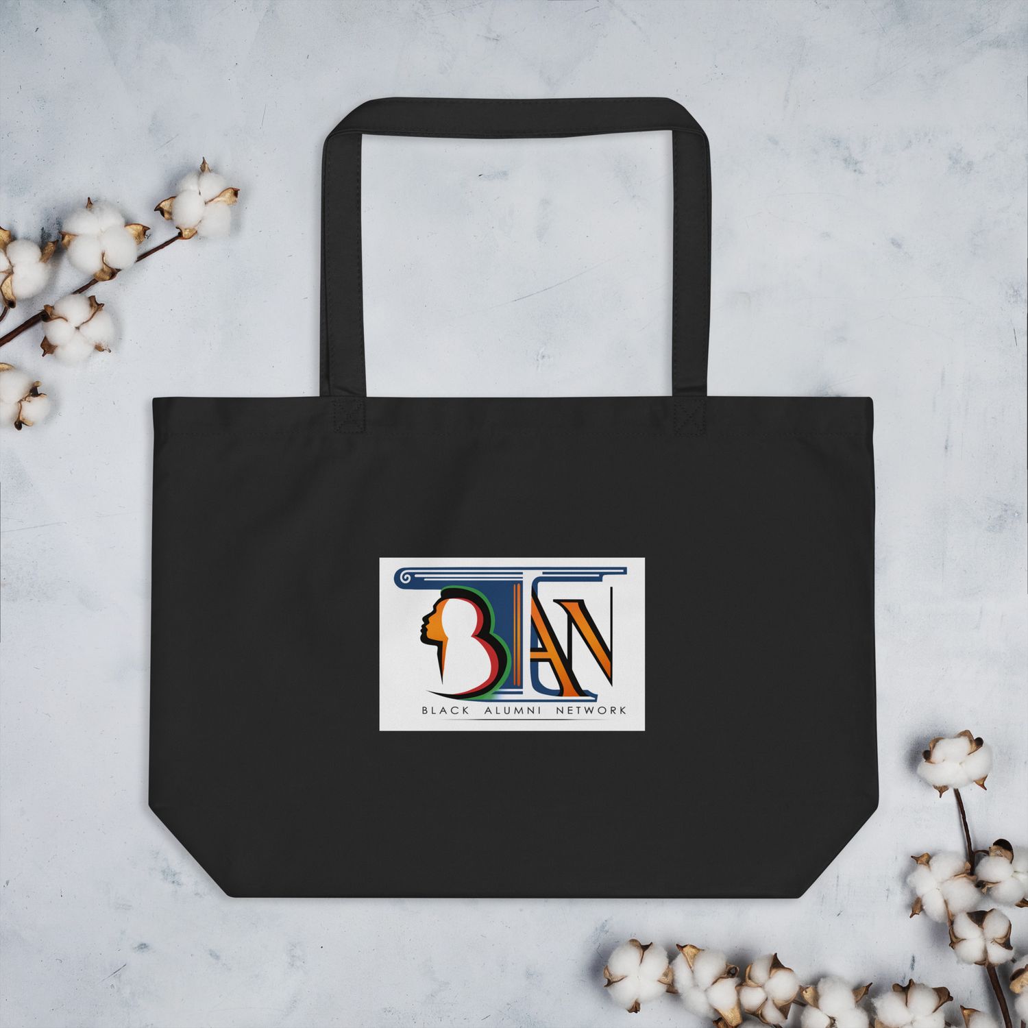 BAN-Large organic tote bag