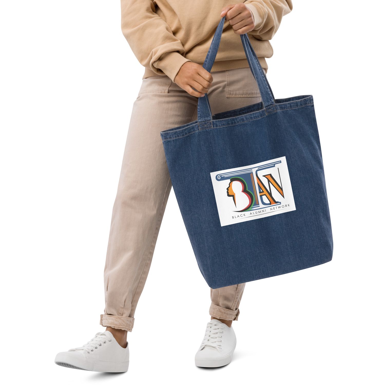 BAN-Organic denim tote bag