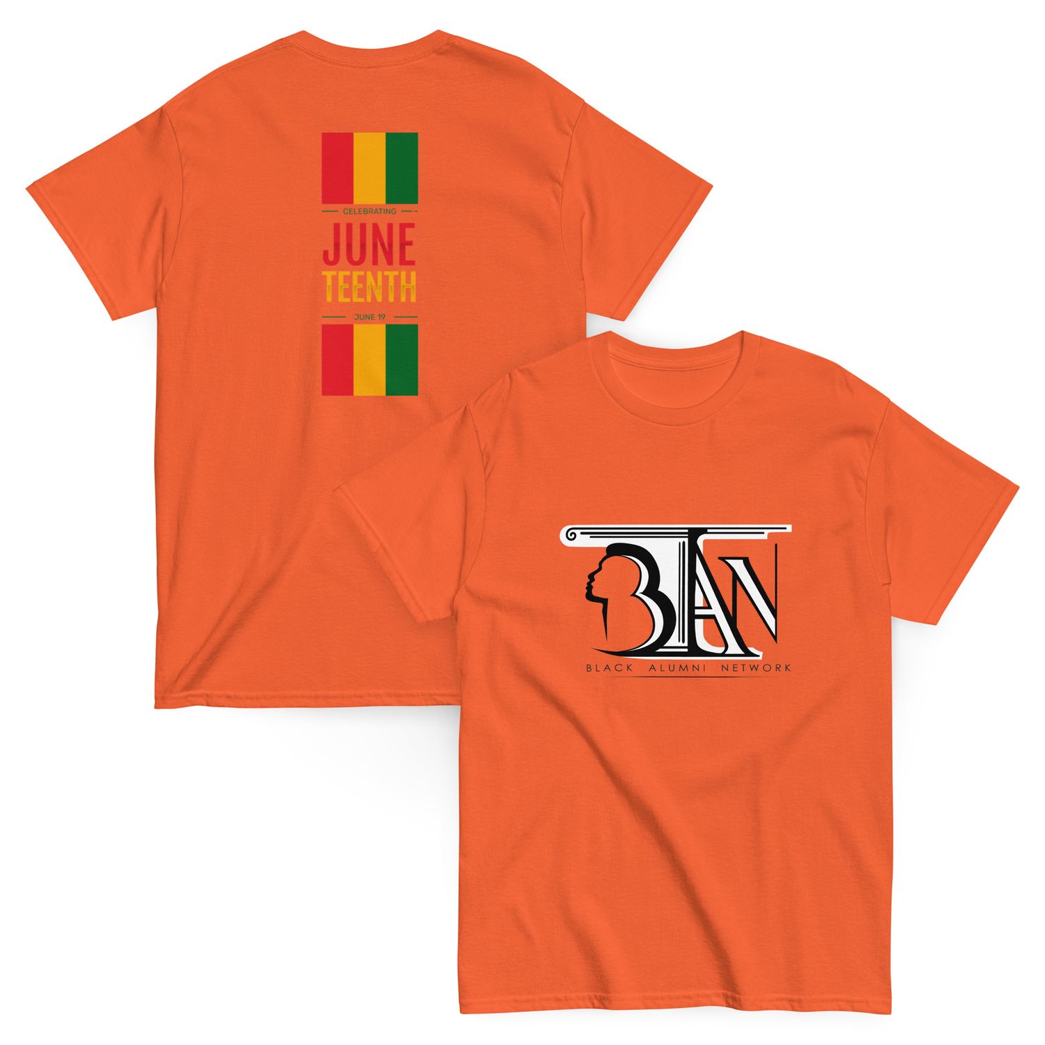BAN-Unisex Juneteenth Black &amp; White T-shirt (Juneteenth back)  (10% off Promo Code: FREEDOM)