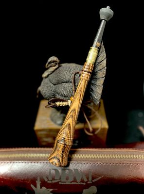 Zebra Wood Buffalo Horn