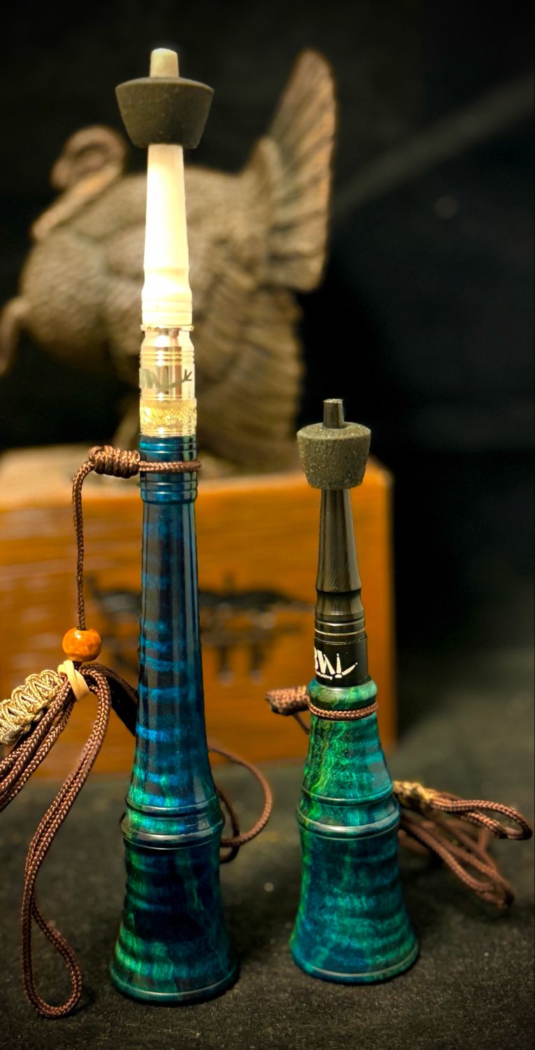 Blue/green Dyed Curly Maple Set