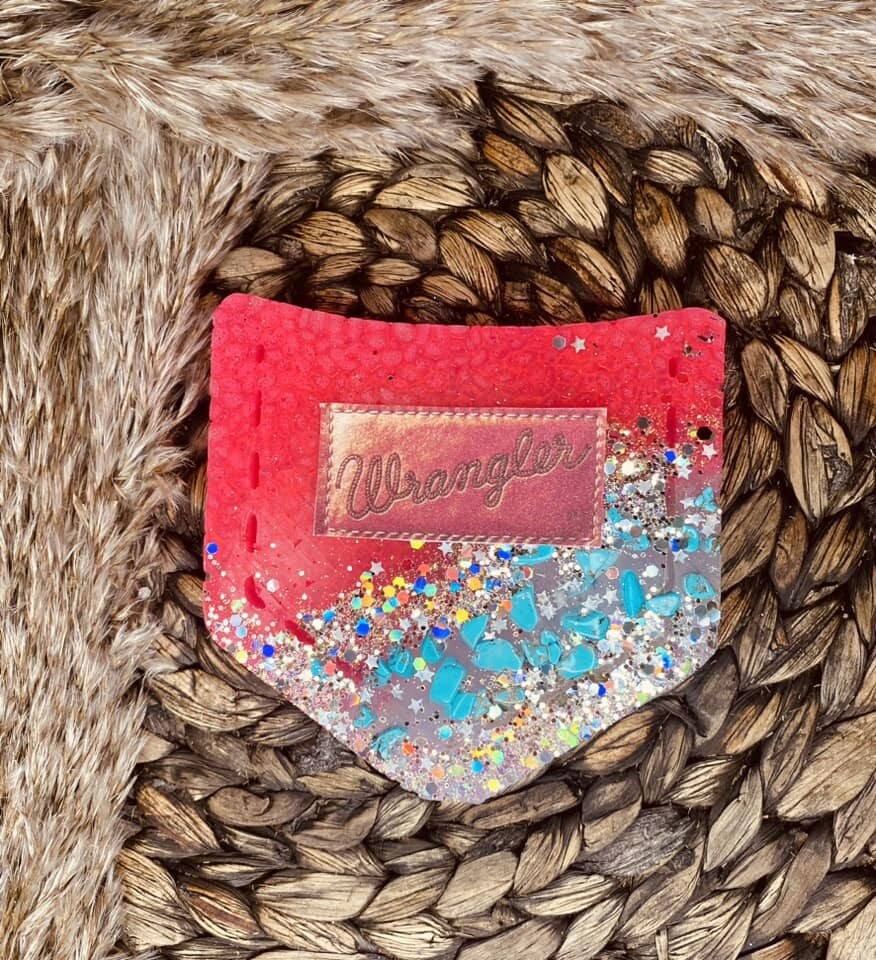 Glitzy Cowgirl Wrangler Pocket