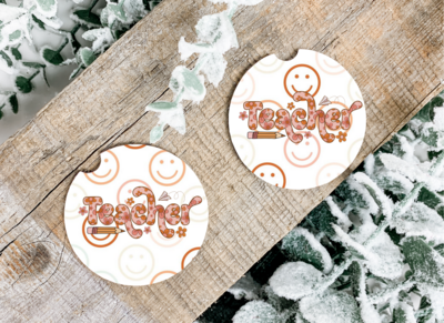 Teacher Car Coasters
