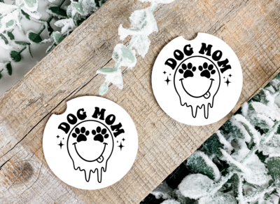 Dog Mom Car Coasters