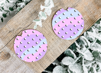 Pastel Stars Car Coasters