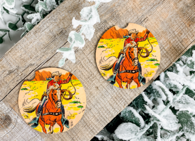 Cowboy Car Coasters