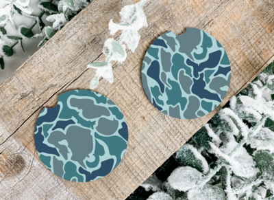 Artic Blue Camo Coasters