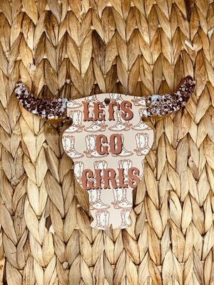 lets go girls bull skull