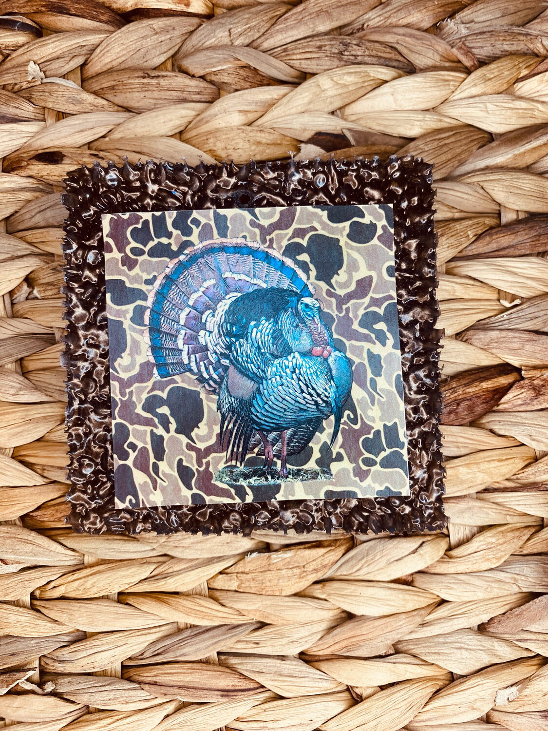 Turkey cardstock Square
