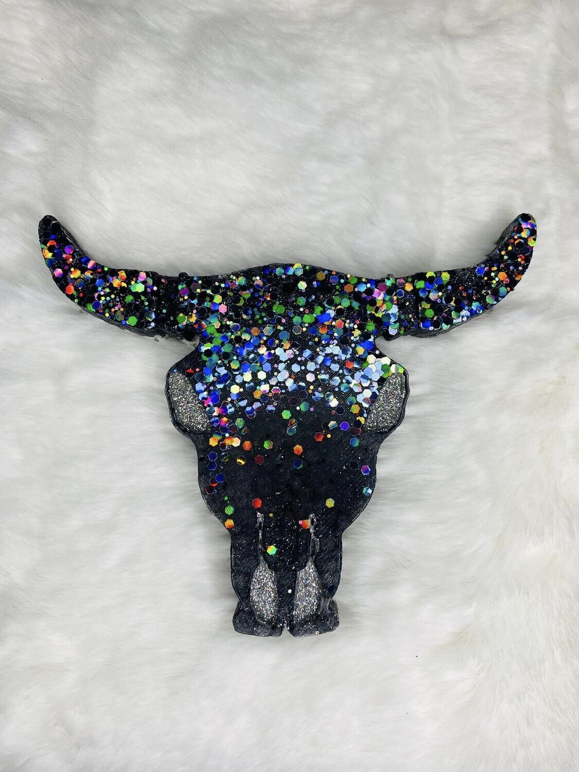Oilfield Gusher Bull Skull