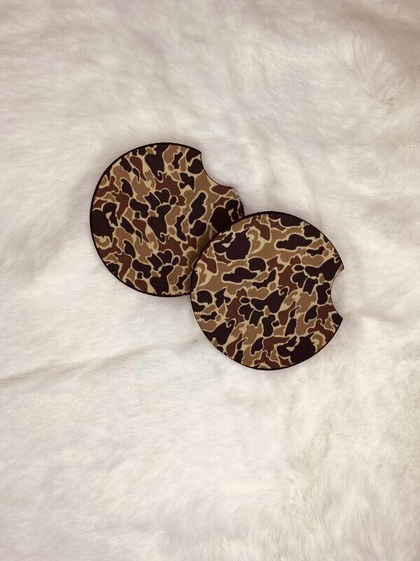Brown Camo Coasters