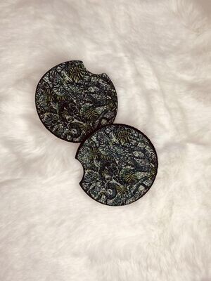 Brush Camo Car Coasters