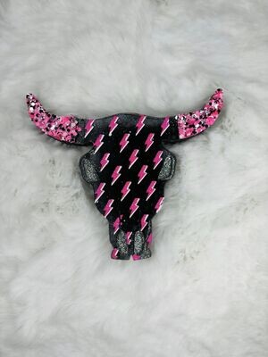 Lightning Bolt Bull Skull
