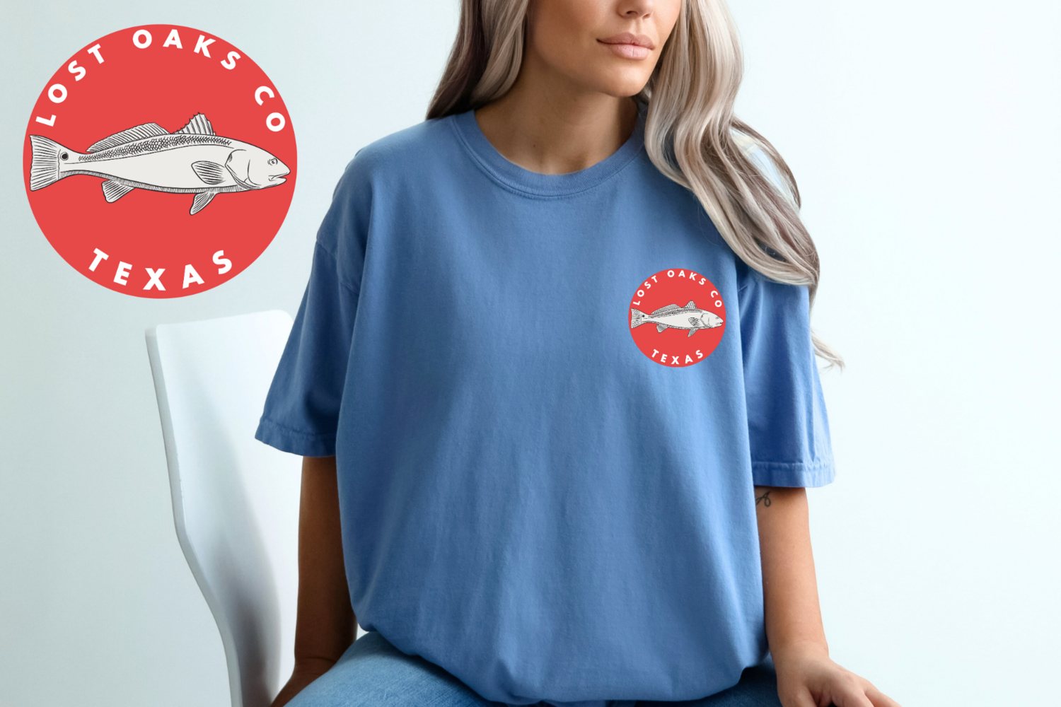 Red Fish Round Logo