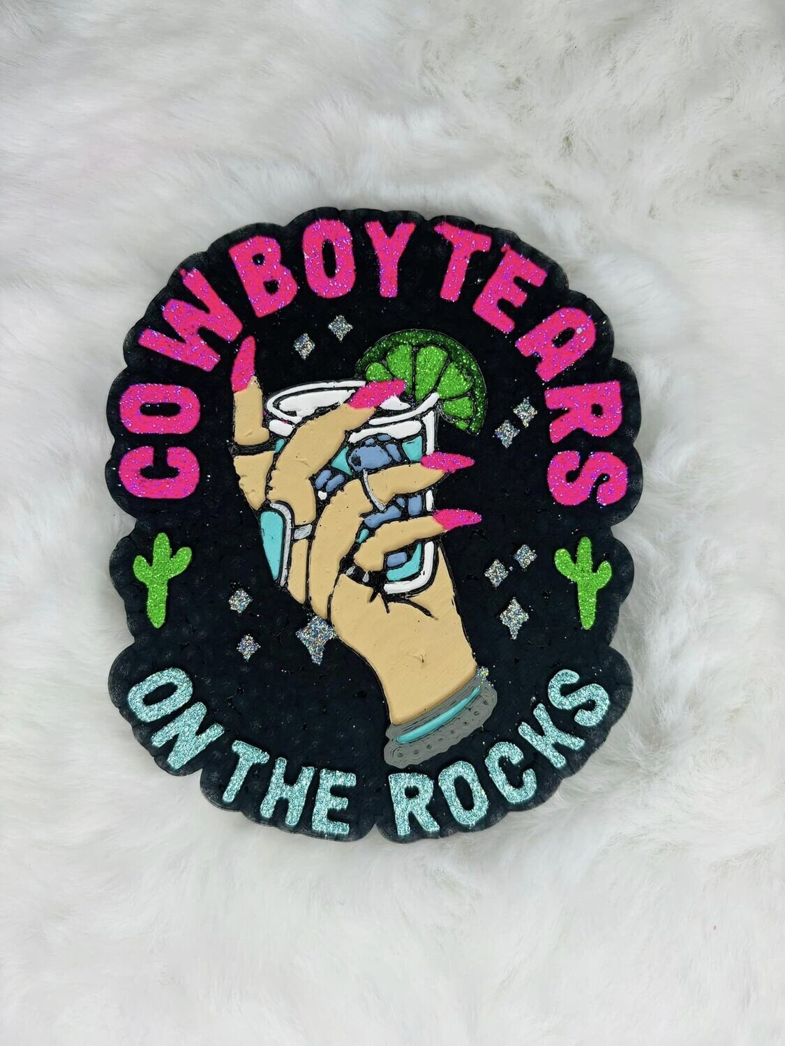 Cowboy Tears on the rocks